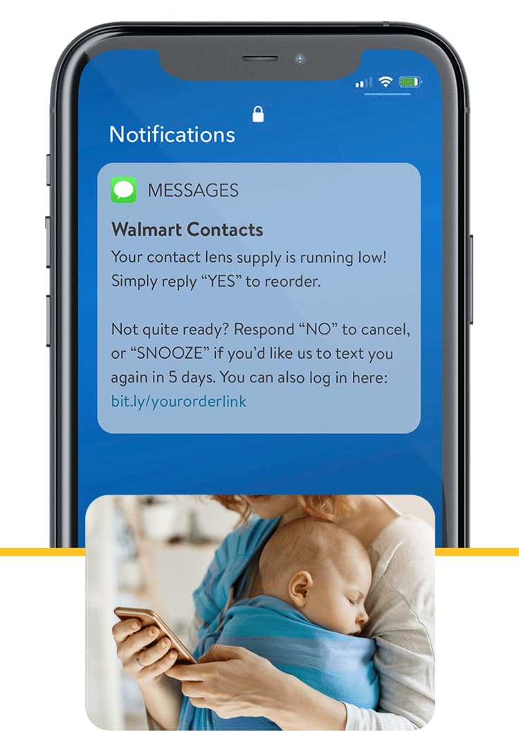 Mobile phone with sms messages image